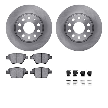 6512-74352, Rotors With 5000 Advanced Brake Pads Includes Hardware